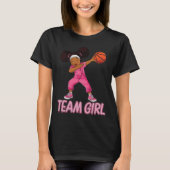 Team Girl Bysketbyll Bbyll Player  Tシャツ (正面)