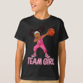 Team Girl Bysketbyll Bbyll Player  Tシャツ (正面)