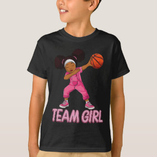 Team Girl Bysketbyll Bbyll Player  Tシャツ
