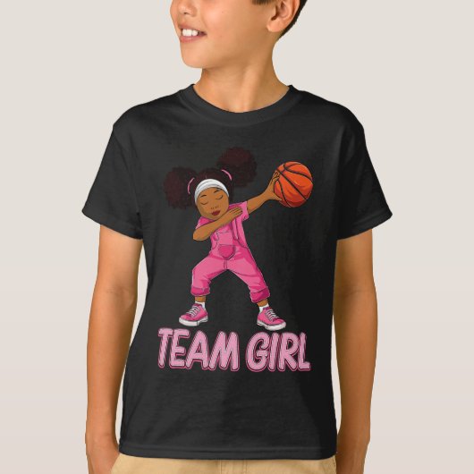 Team Girl Bysketbyll Bbyll Player  Tシャツ (正面)