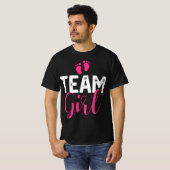 Team Girl Gender Reveal Baby Shower Tシャツ (正面フル)