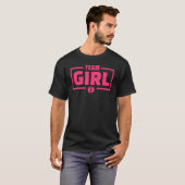 Team Girl Gender Reveal Party Team Pink Baby Annou Tシャツ (正面フル)