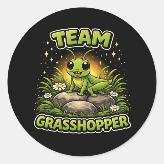 Team Grasshopper ラウンドシール (正面)