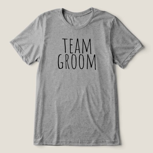 Team Groom Bridal Party Wedding トライブレンドＴシャツ (デザイン正面)