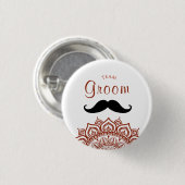Team Groom ladkewale badge  Button 缶バッジ (正面&裏面)