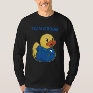 Team Groom Rubber Duck Party Men's Stag Night Tシャツ