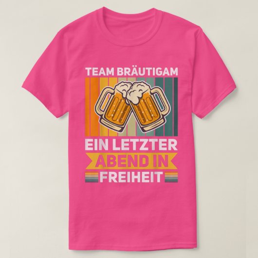 Team Groom Stag Party Freedom  Tシャツ (デザイン正面)