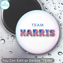 TEAM HARRIS Kamala Harris USA国旗のバルーンレター