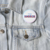TEAM HARRIS Kamala Harris USA国旗のバルーンレター 缶バッジ (インサイチュ)