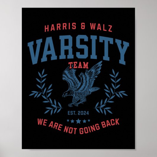 Team Harris Walz 2024選挙運動カマラティムワルツ ポスター (正面)