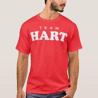 Team Hart Personalized Surname Bride Groom Family Tシャツ