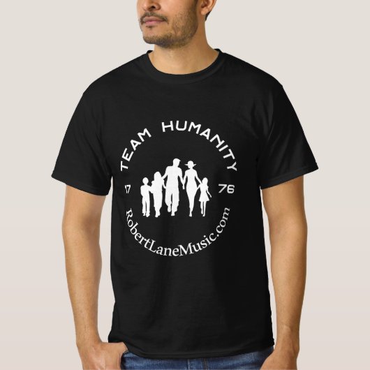 Team Humanity Robert Lane – メンズシャツ Tシャツ (正面)