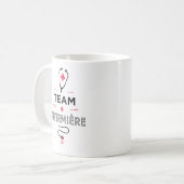 Team infirmiere コーヒーマグカップ (正面左)
