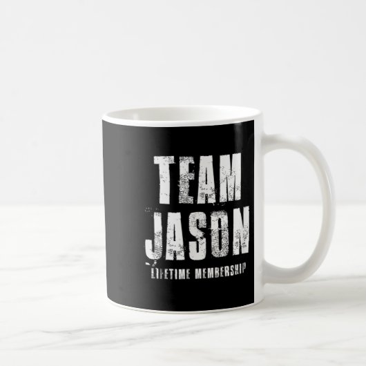Team Jason Motivational Insrational Proud Family  コーヒーマグカップ (右)