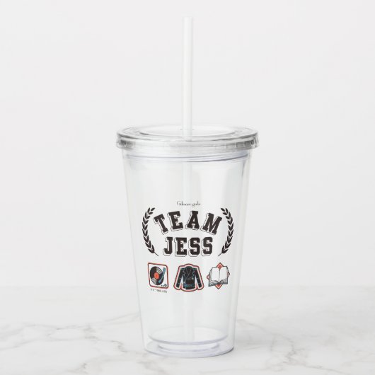 Team Jess Gilmore Girls Design アクリルタンブラー (正面)