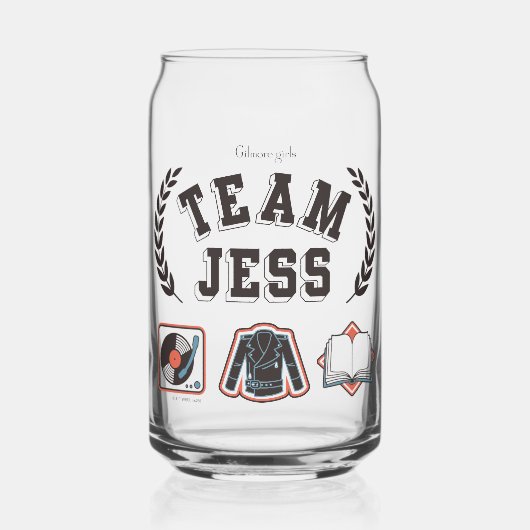 Team Jess Gilmore Girls Design ガラス缶 (正面)