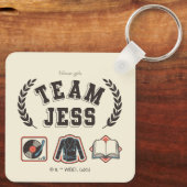 Team Jess Gilmore Girls Design キーホルダー (裏面)