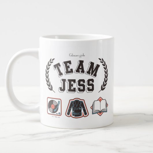 Team Jess Gilmore Girls Design ジャンボコーヒーマグカップ (左)
