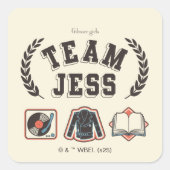 Team Jess Gilmore Girls Design スクエアシール (正面)