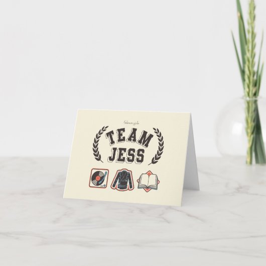 Team Jess Gilmore Girls Design ノートカード (正面)