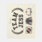 Team Jess Gilmore Girls Design フリースブランケット (正面)