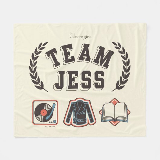 Team Jess Gilmore Girls Design フリースブランケット (正面(横))