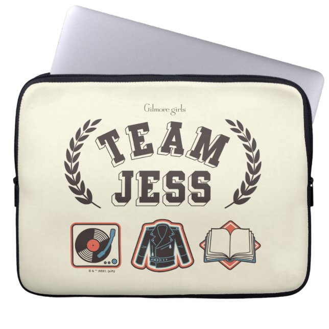 Team Jess Gilmore Girls Design ラップトップスリーブ (正面)