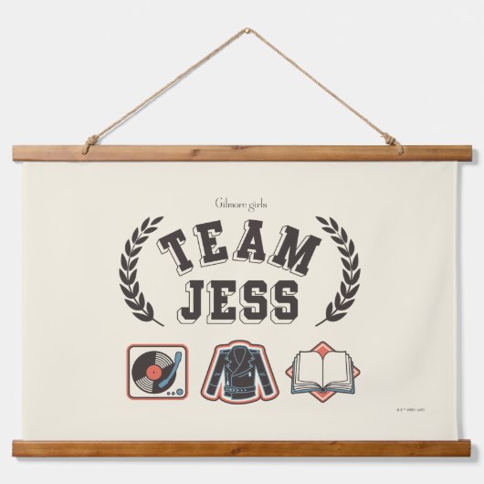 Team Jess Gilmore Girls Design 吊り下げ型タペストリー (正面)