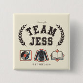 Team Jess Gilmore Girls Design 缶バッジ (正面)