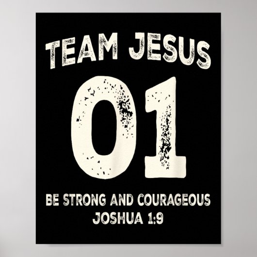 Team Jesus 01 強く勇敢に ポスター (正面)