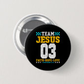 Team Jesus 03 信仰 希望 愛 キリスト教 聖書の言葉 缶バッジ (正面&裏面)
