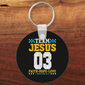 Team Jesus 03 信仰 希望 愛 キリスト教 聖書の詩 キーホルダー (正面)