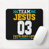 Team Jesus 03 信仰 希望 愛 キリスト教 聖書の詩 マウスパッド (マウス)