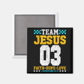 Team Jesus 03 信仰 希望 愛 キリスト教 聖書の詩 マグネット (正面/裏面)