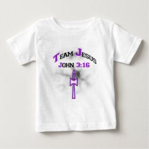 Team Jesus Christian John 316 ベビーTシャツ