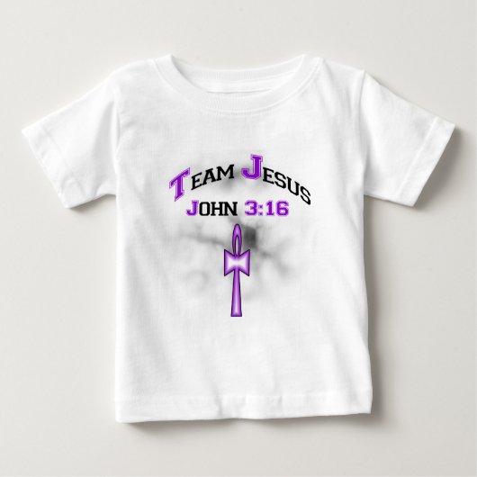 Team Jesus Christian John 316 ベビーTシャツ (正面)