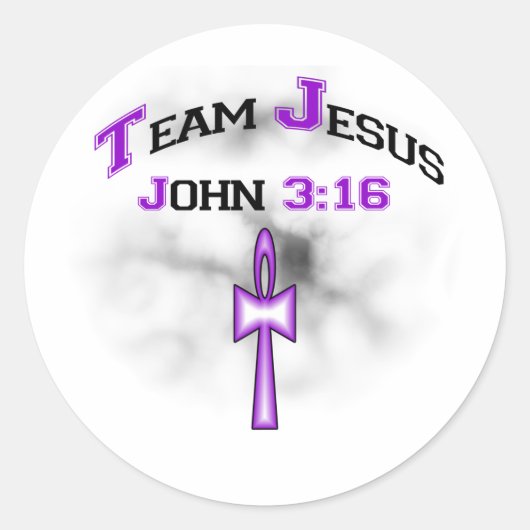 Team Jesus Christian John 316 ラウンドシール (正面)