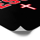 Team Jesus - Funny Christian Cross Emblem Faith St ポスター (角)