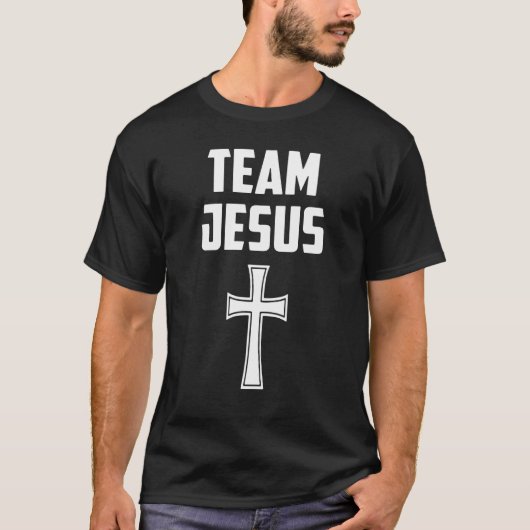 Team Jesus Men Women Kids Fun Christian Tシャツ (正面)