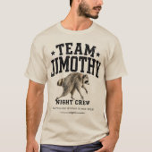 Team Jimothy Night Crew 本好きTシャツ Tシャツ (正面)
