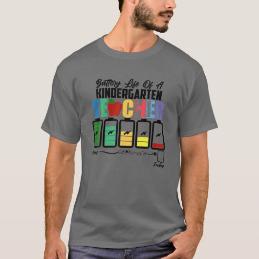 Team Kindergarten Battery Of Life A Kindergarten T Tシャツ (正面)