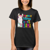 Team Kindergarten Teacher Rainbow No Prob Llama 10 Tシャツ (正面)
