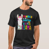 Team Kindergarten Teacher Rainbow No Prob Llama 10 Tシャツ (正面)