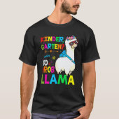 Team Kindergarten Teacher Rainbow No Prob Llama 10 Tシャツ (正面)