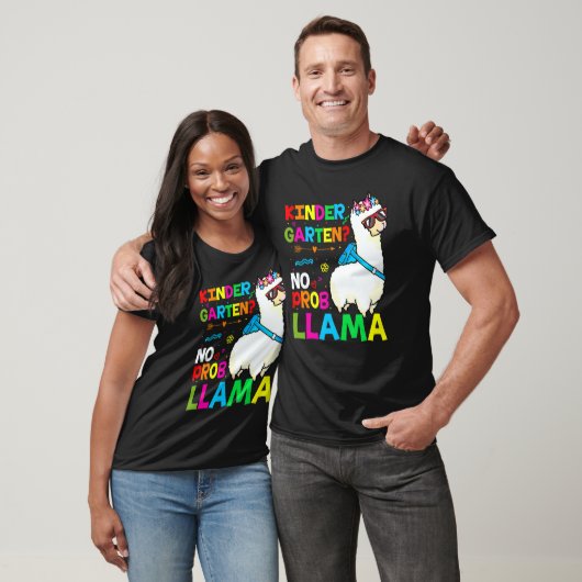 Team Kindergarten Teacher Rainbow No Prob Llama 10 Tシャツ (ユニセックス)