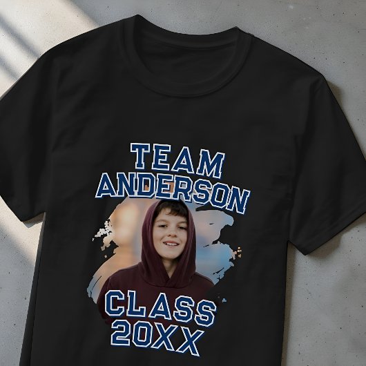 Team [Last Name] 卒業写真 20XX年卒 Tシャツ