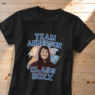Team [Last Name] 卒業写真 20XX年卒 Tシャツ