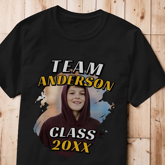 Team [Last Name] 卒業写真 20XX年卒 Tシャツ