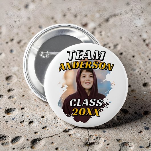 Team [Last Name] Graduation Photo Class of 20XX 缶バッジ