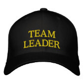 TEAM LEADER Embroidered Baseball Cap for Leaders 刺繍入りキャップ (正面)
